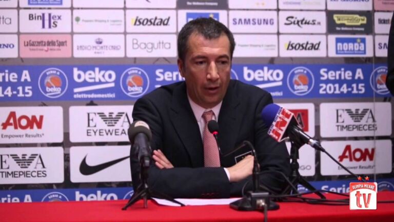 Coach Banchi dopo Gara1 con Bologna
