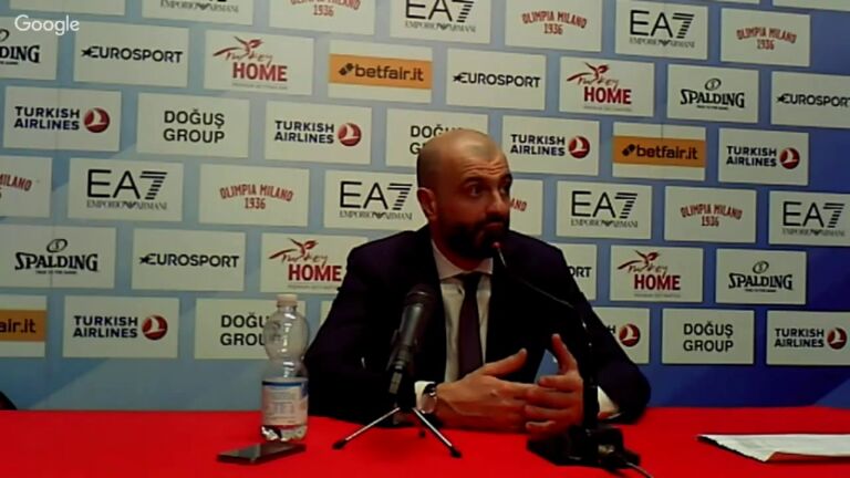 Live dalla sala stampa: EA7 – Trento