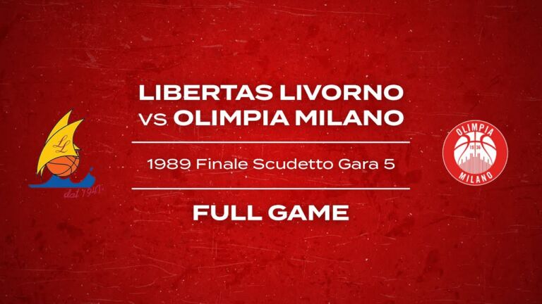 Finale Scudetto 1989 Gara 5 Livorno – Milano